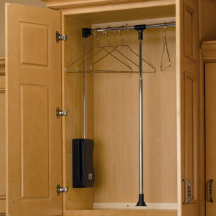 Pull Down Closet Rod Wayfair 21 5 W 26 Closet Rod