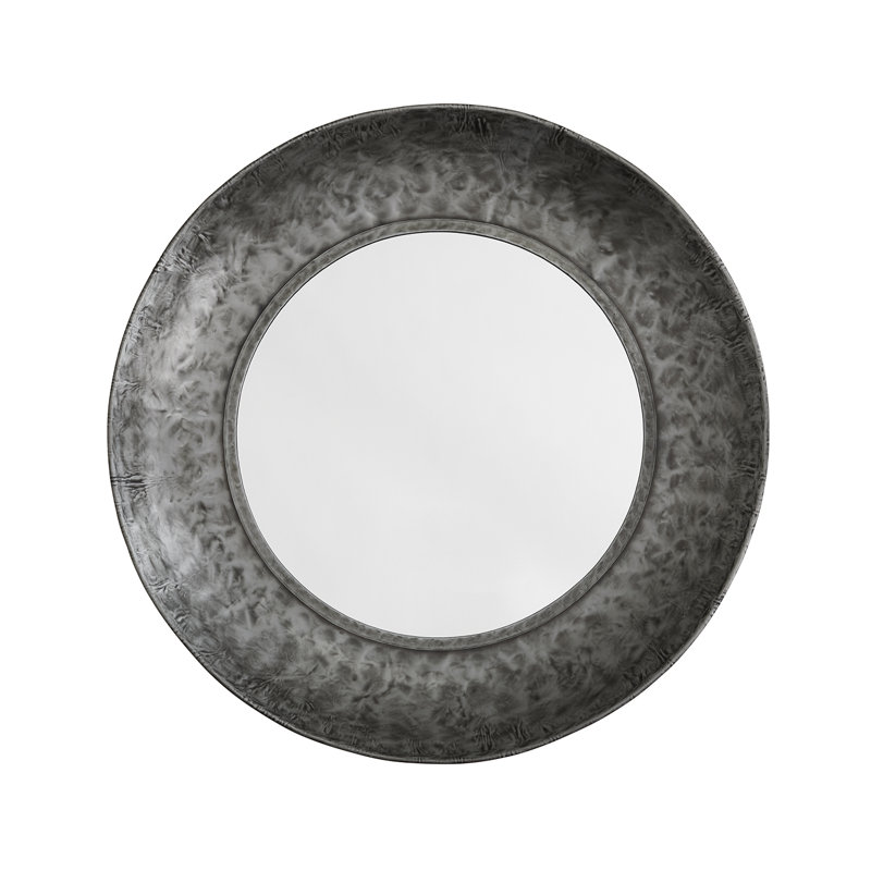 Williston Forge Magnuson Metal Industrial Beveled Distressed Accent Mirror Wayfair
