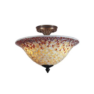 Cassidy Mosaic 3-Light Flush Mount