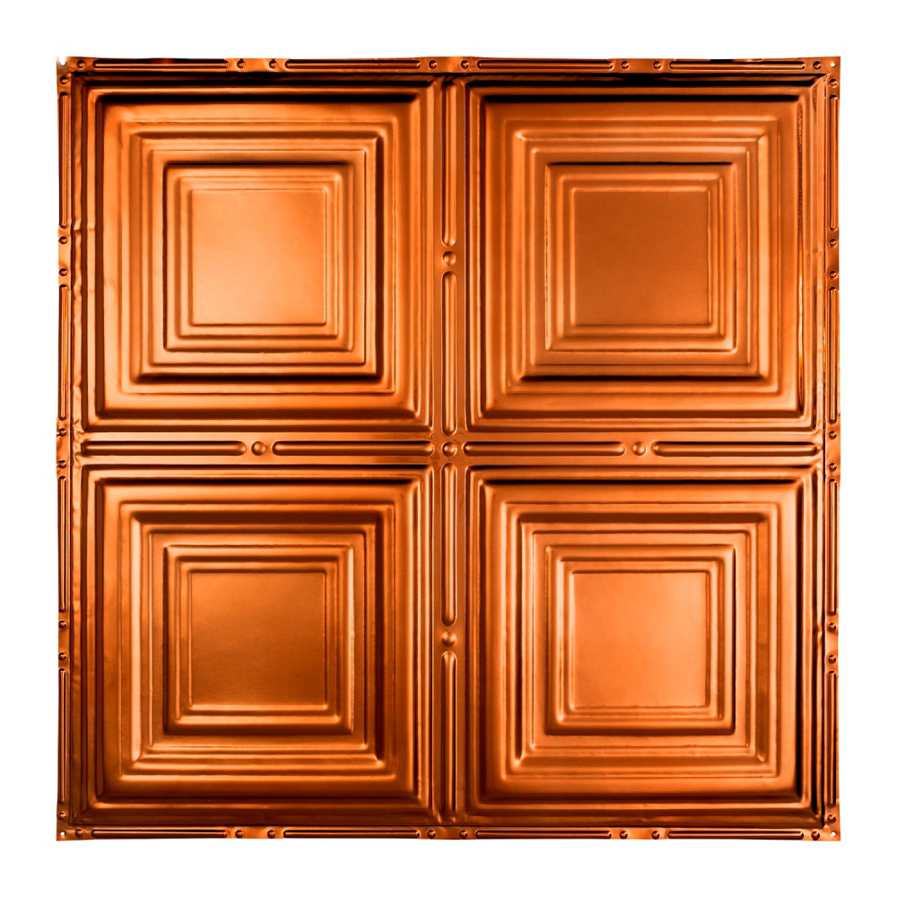 Greatlakestin Syracuse 2 Ft X 2 Ft Nail Up Ceiling Tile In