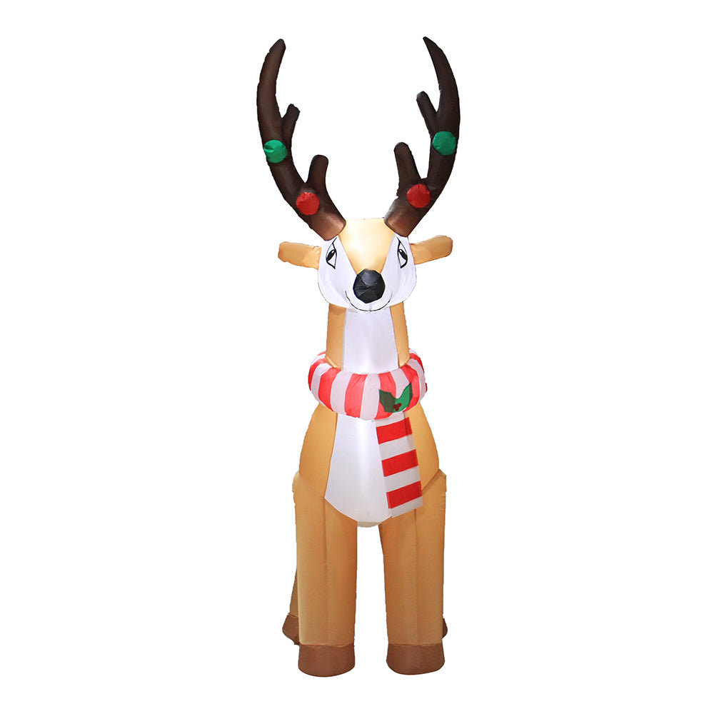 The Holiday Aisle® Reindeer Inflatable | Wayfair