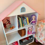 wildkin dollhouse bookshelf