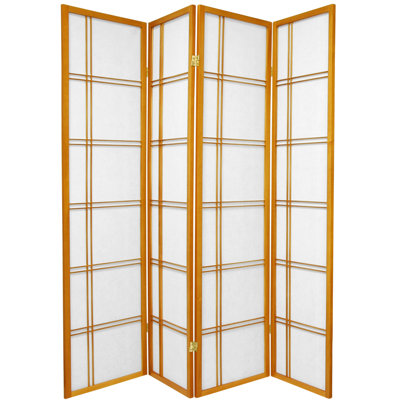keitez 6 ft. tall folding rice paper room divider
