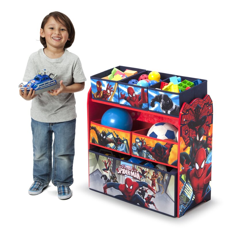 spiderman toy storage
