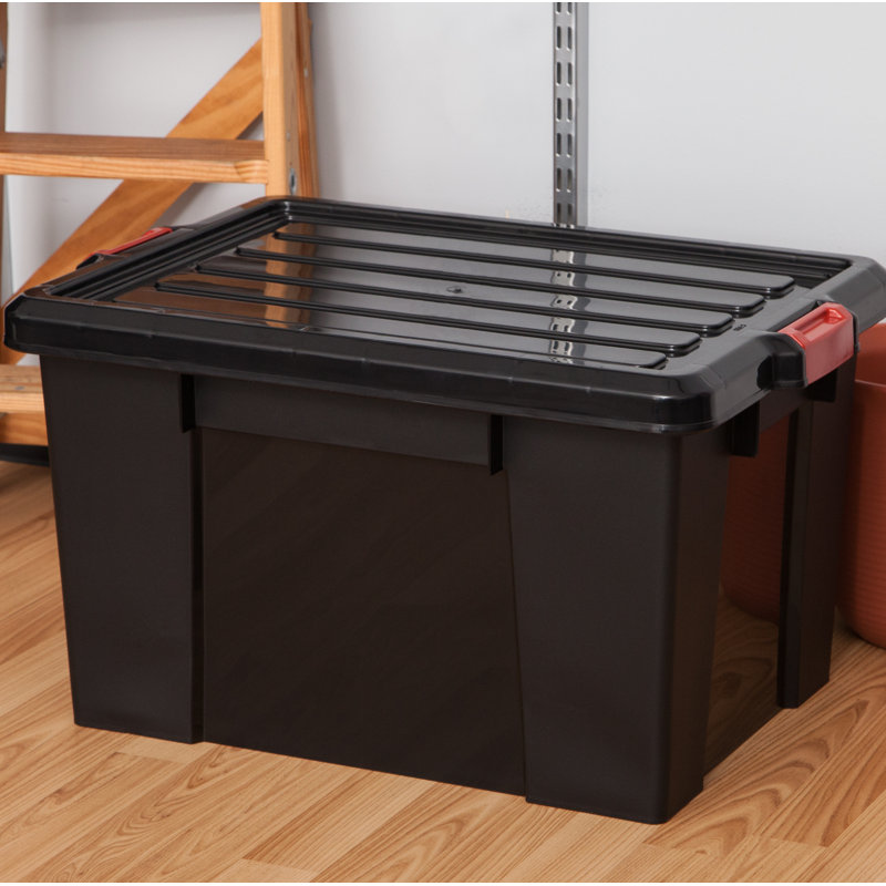 8-Pack 12 Gal Heavy-Duty Flip Tote in Grey