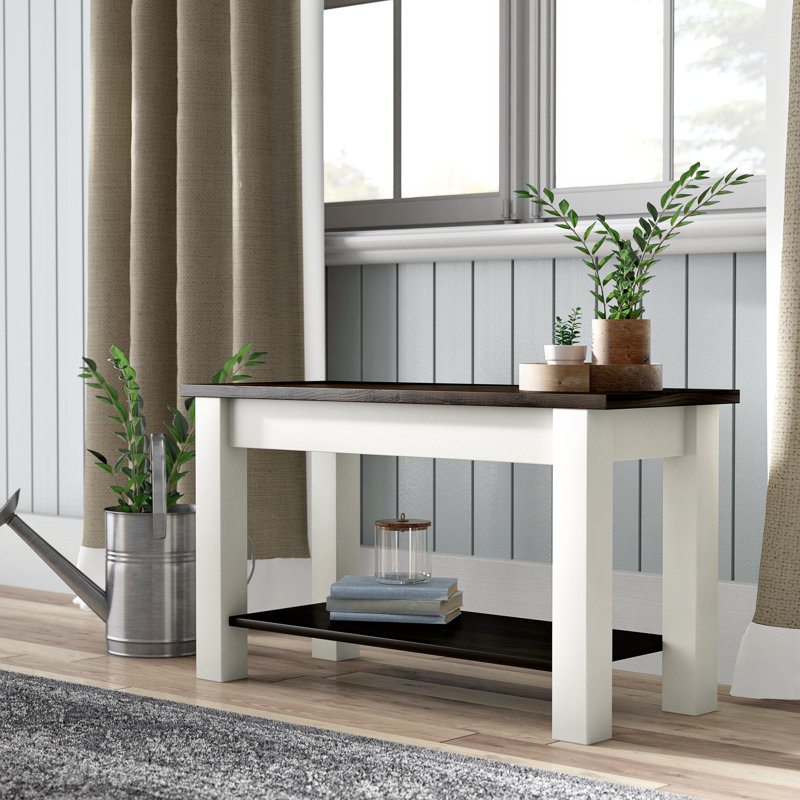 Gracie Oaks Su Wood Storage Bench Reviews Wayfair