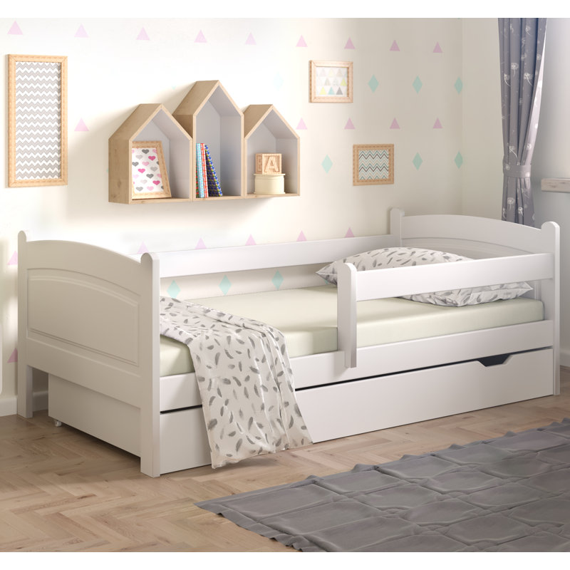 Nordville Lugo Convertible Toddler Bed With Sliding Drawer