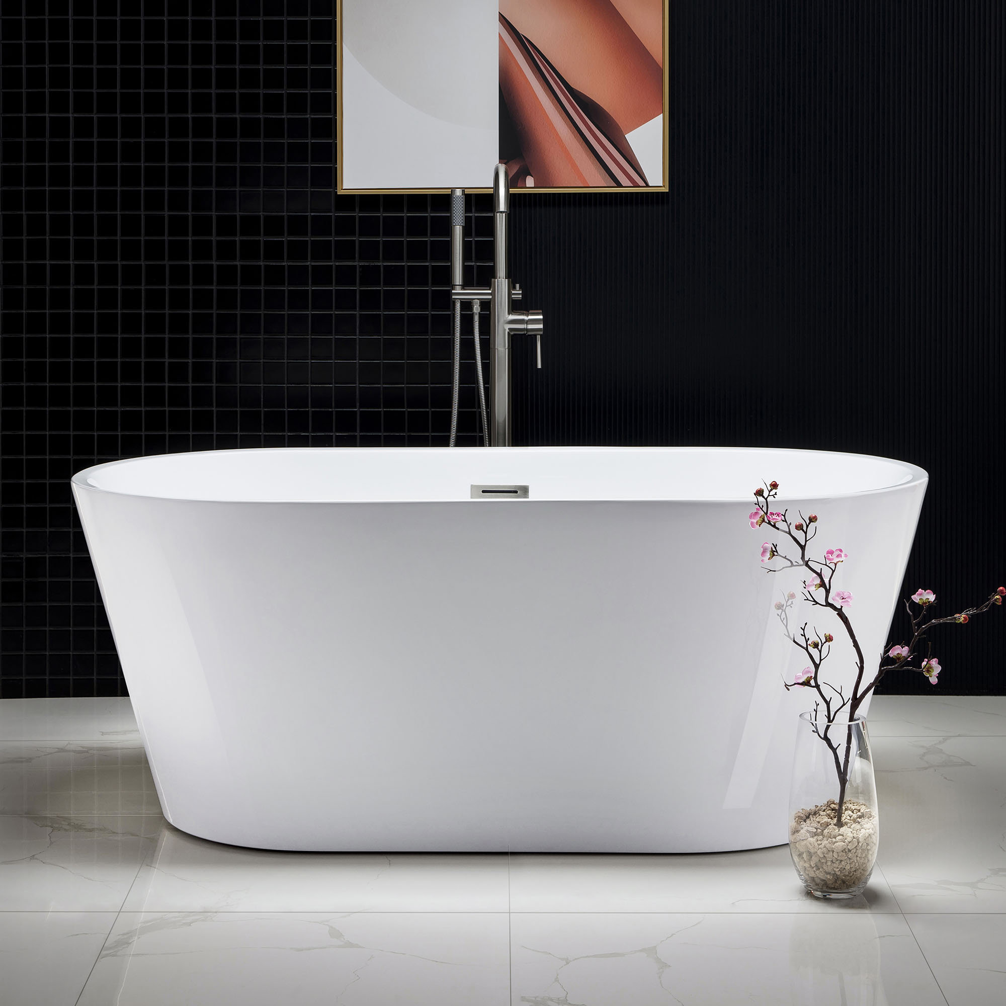 Woodbridge 59 X 30 Freestanding Soaking Bathtub Reviews Wayfair