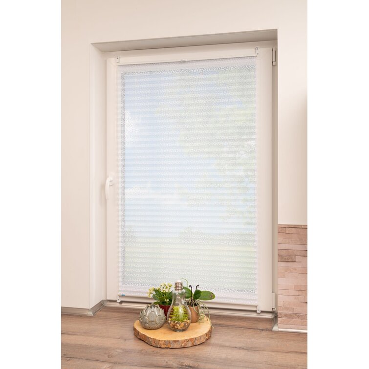 Pleated front-to-measure Klemmfix mounting without drilling Folding Gates Roller Blind PG-1 