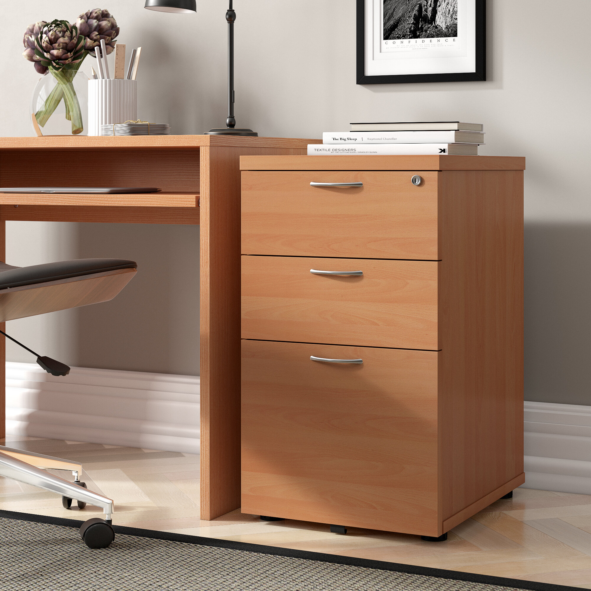Brayden Studio Under Desk 3 Drawer Filing Cabinet Reviews