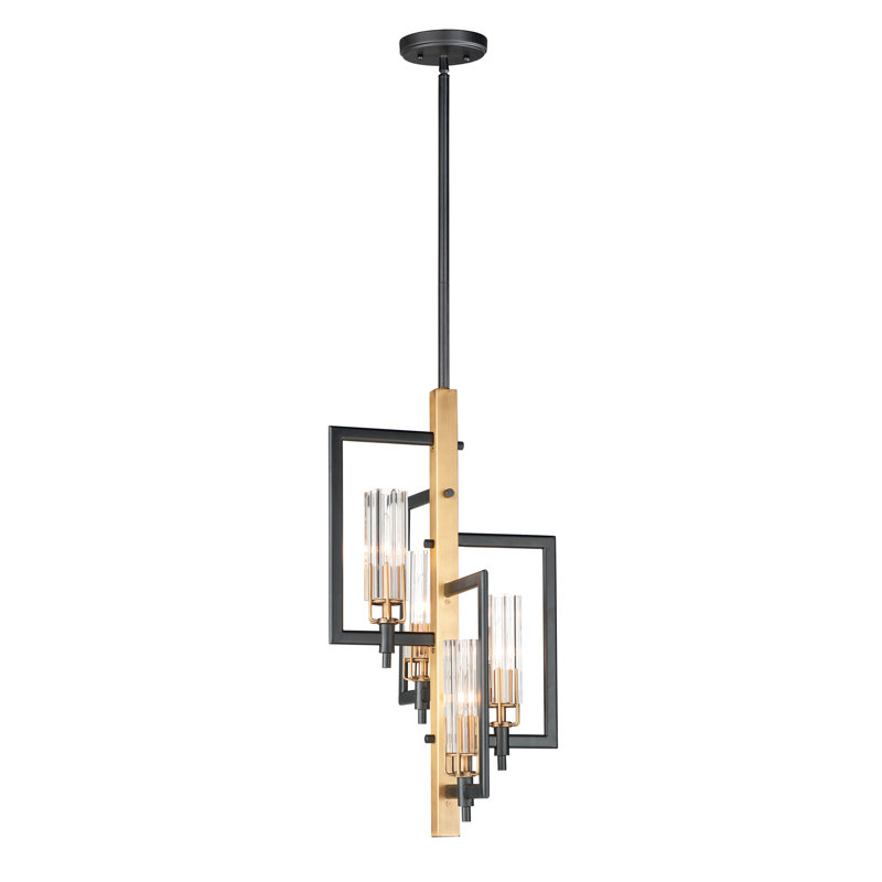 Mercer41 Isamar 4 Light Sputnik Modern Linear Chandelier Wayfair