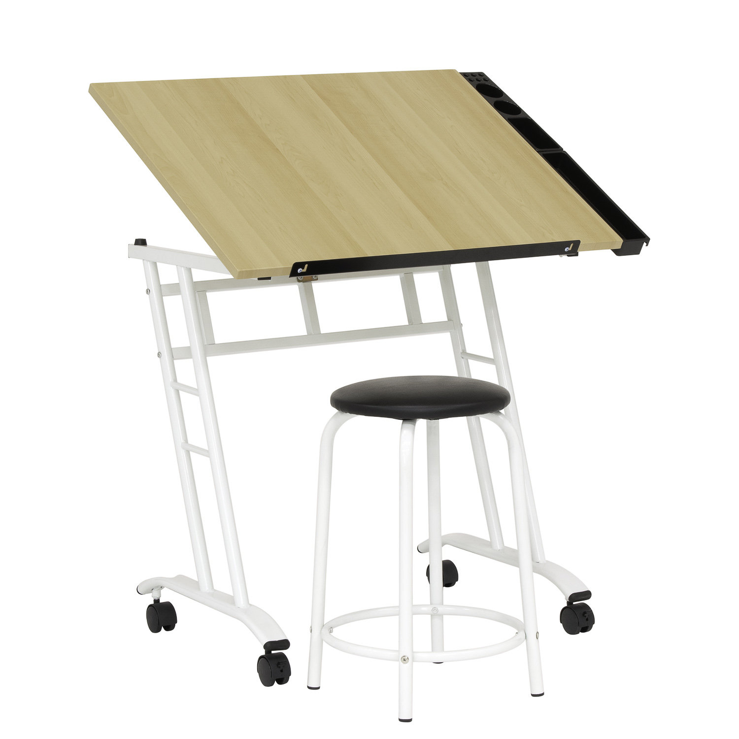 Inbox Zero Crafton Height Adjustable Drafting Table & Reviews Wayfair