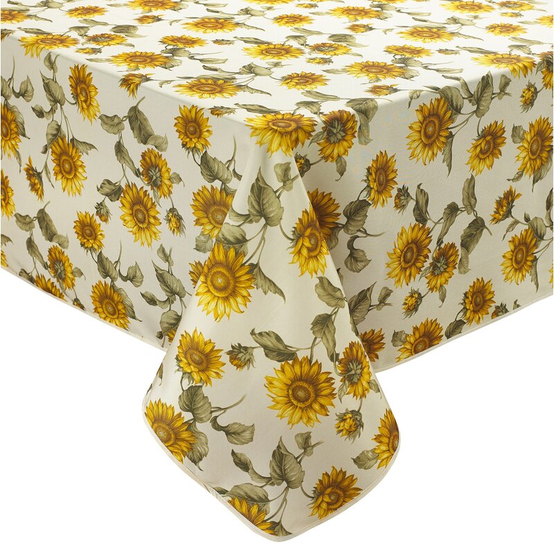 August Grove Yacine Sunflower Tablecloth & Reviews | Wayfair