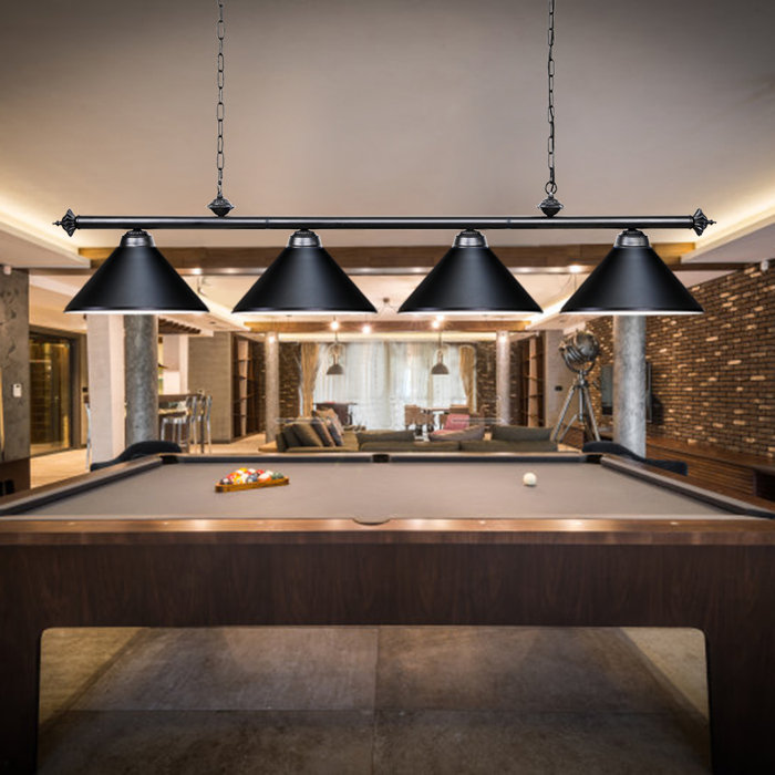Boonton 4 Light Pool Table Lights Bulb Pendant Boonton 4 Light Pool Table Lights Bulb Pendant