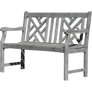 Outdoor Benches Joss Main Manchester Solid Wood Garden Bench
