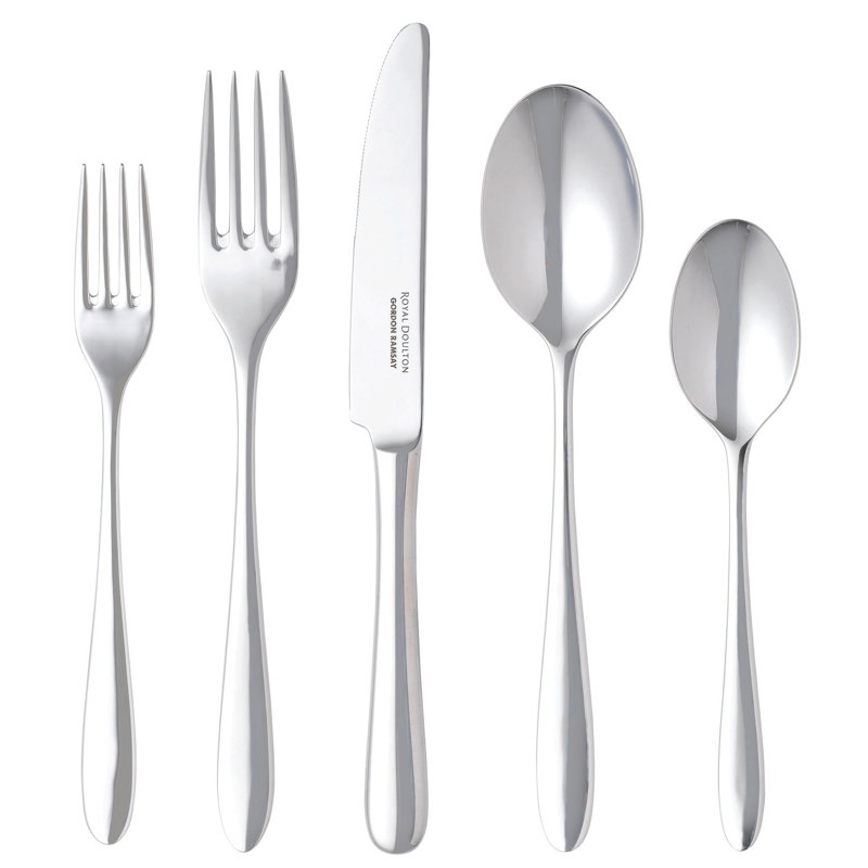 Royal Doulton 20 Piece 18 10 Stainless Steel Flatware Set Service For 4 Wayfair