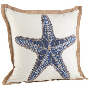 Navy Starfish Indoor  Throw  Pillow   Cover 