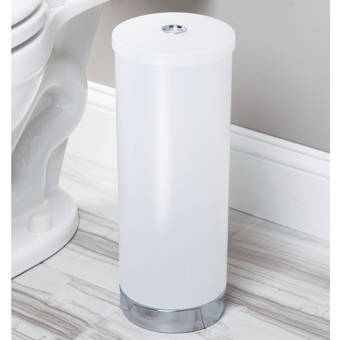 Pivotant Porte-rouleaux de papier toilette autoportante CHROME détient Extra Loo Rolls salle de bain