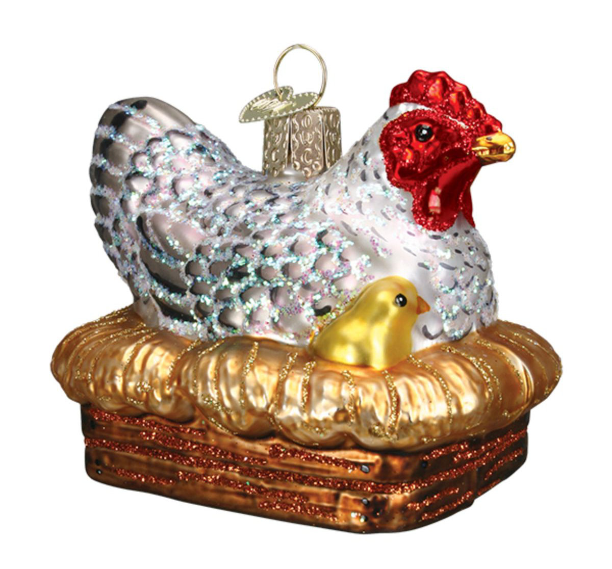 Old World Christmas Hen On Nest Hanging Figurine Ornament Reviews Wayfair