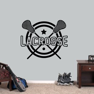 LAX boys room silhouette wall stickers lacrosse decal lot Lacrosse wall decals