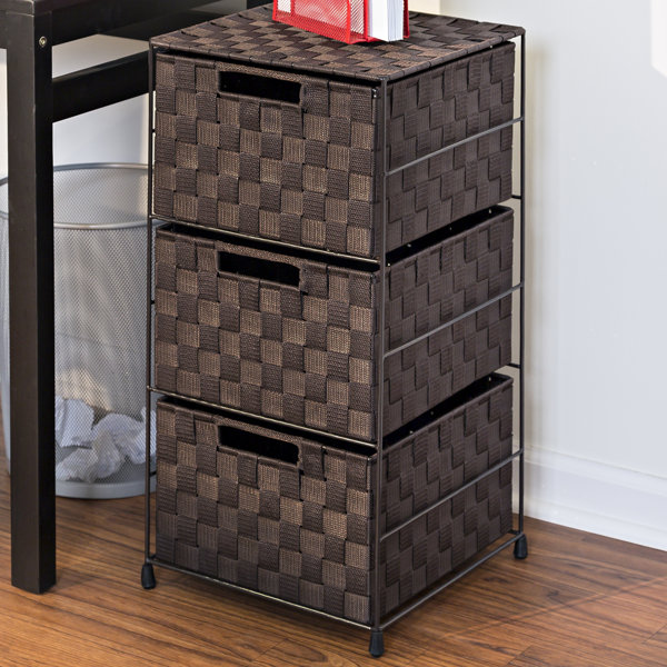 3 Drawer Wicker Storage Units Wayfair