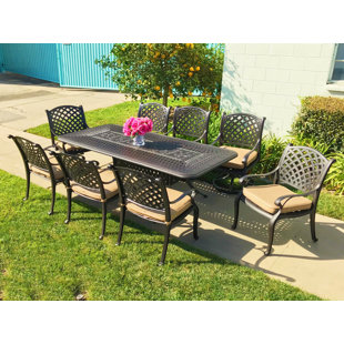 Go to store & view more images Beadle 9 Piece Sunbrella Dining Set with Cushions by Darby Home Co