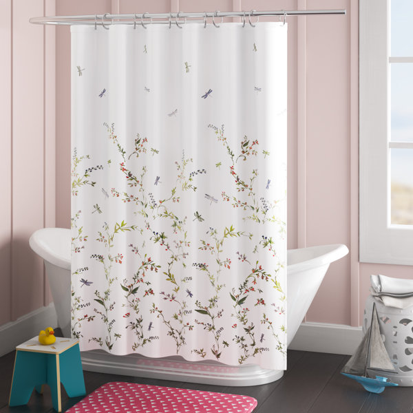 Maple Leaf Texture Watercolor Dots Fabric Shower Curtain Bathroom Waterproof 71/"