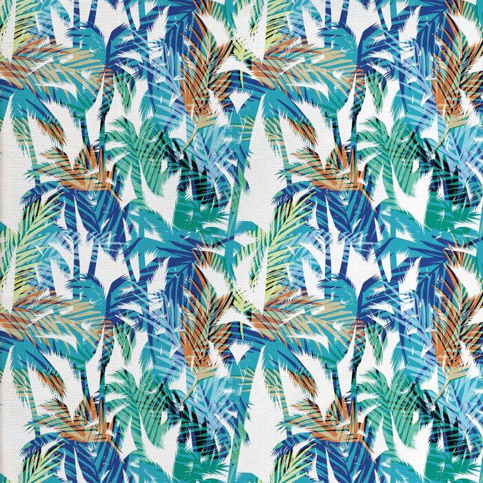 East Urban Home Palm Leaf Fabric | Wayfair