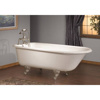 Cheviotproducts Carlton 70 X 32 Freestanding Cast Iron Soaking Bathtub Wayfair