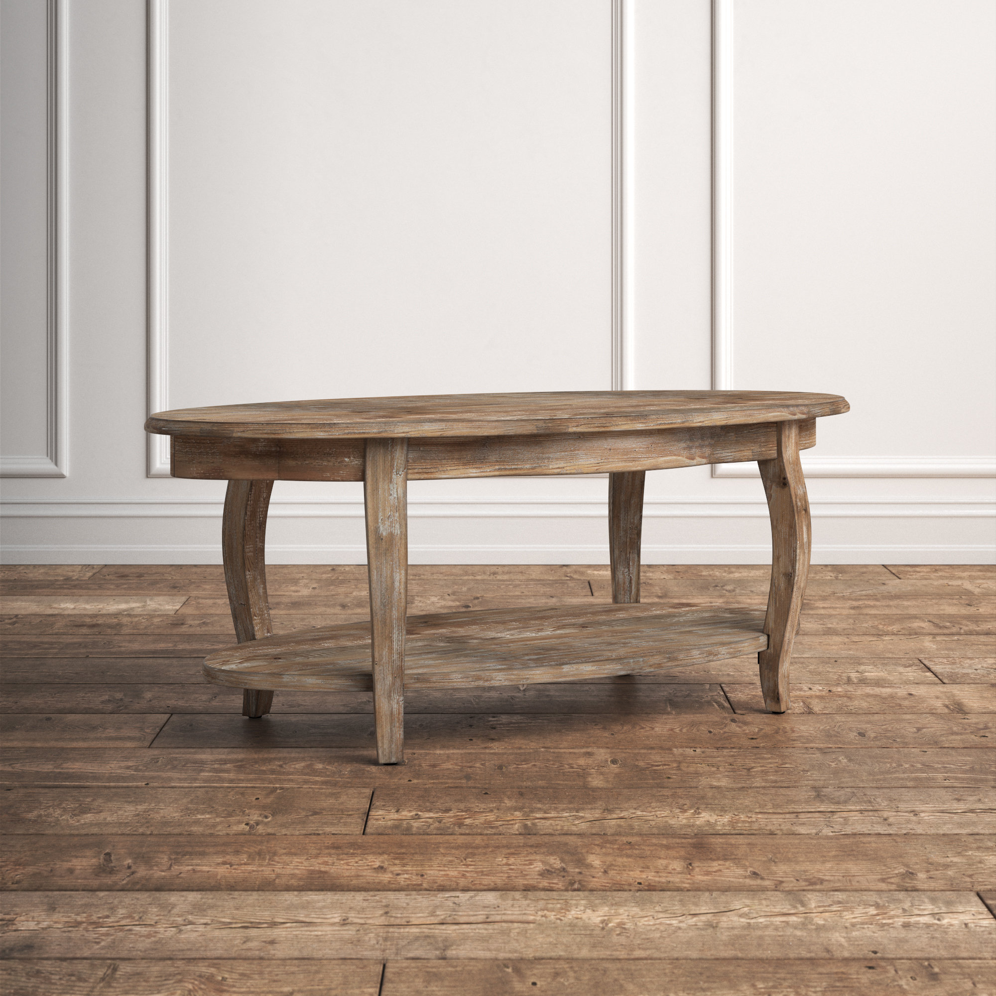 oval farmhouse coffee table