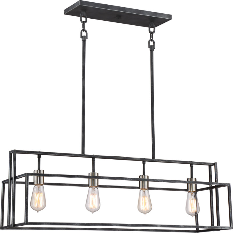 4 - Light Kitchen Island Geometric Pendant