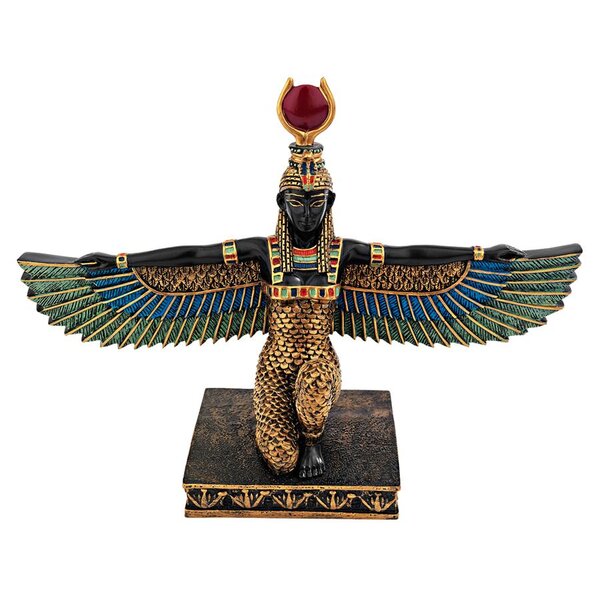 Large 23cms Golden Isis Wings Stretched Ancient Egypt Egyptian Collectable Gift 