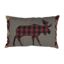 moose pillows rustic