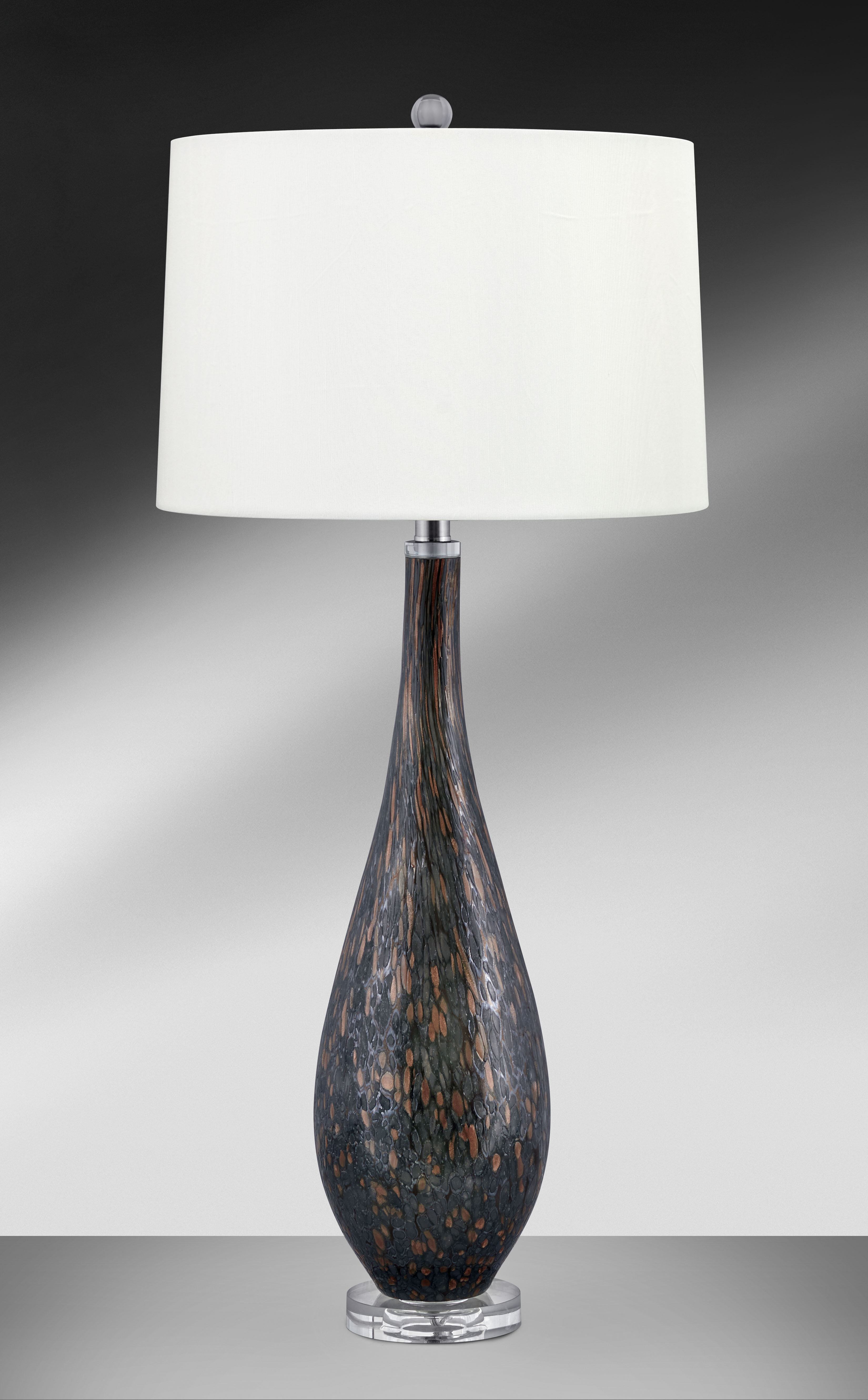 dark gray table lamp