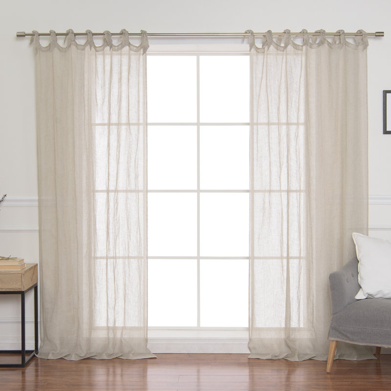 Longshore Tides Salvador French Linen Solid Room Darkening Curtain