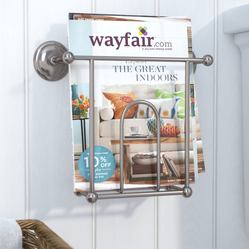 Winston Porter Leslie Wall Mounted Magazine Rack Reviews Wayfair Leslie Wall Mounted Magazine Rack