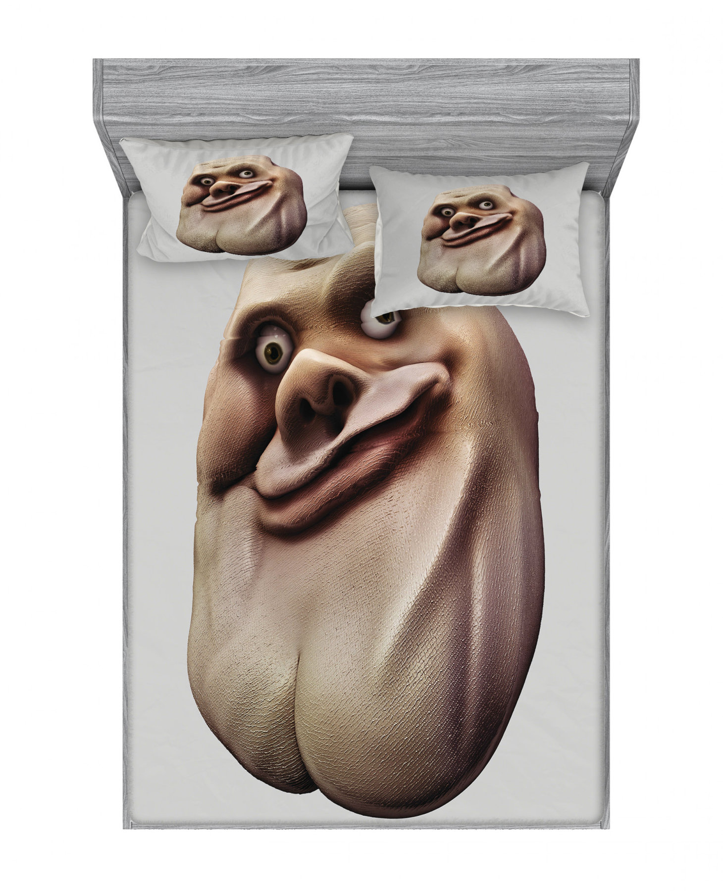 East Urban Home Awkward Meme Face With Unusual Facial Gesture Ugly Mock Smug Forum Sheet Set Wayfair