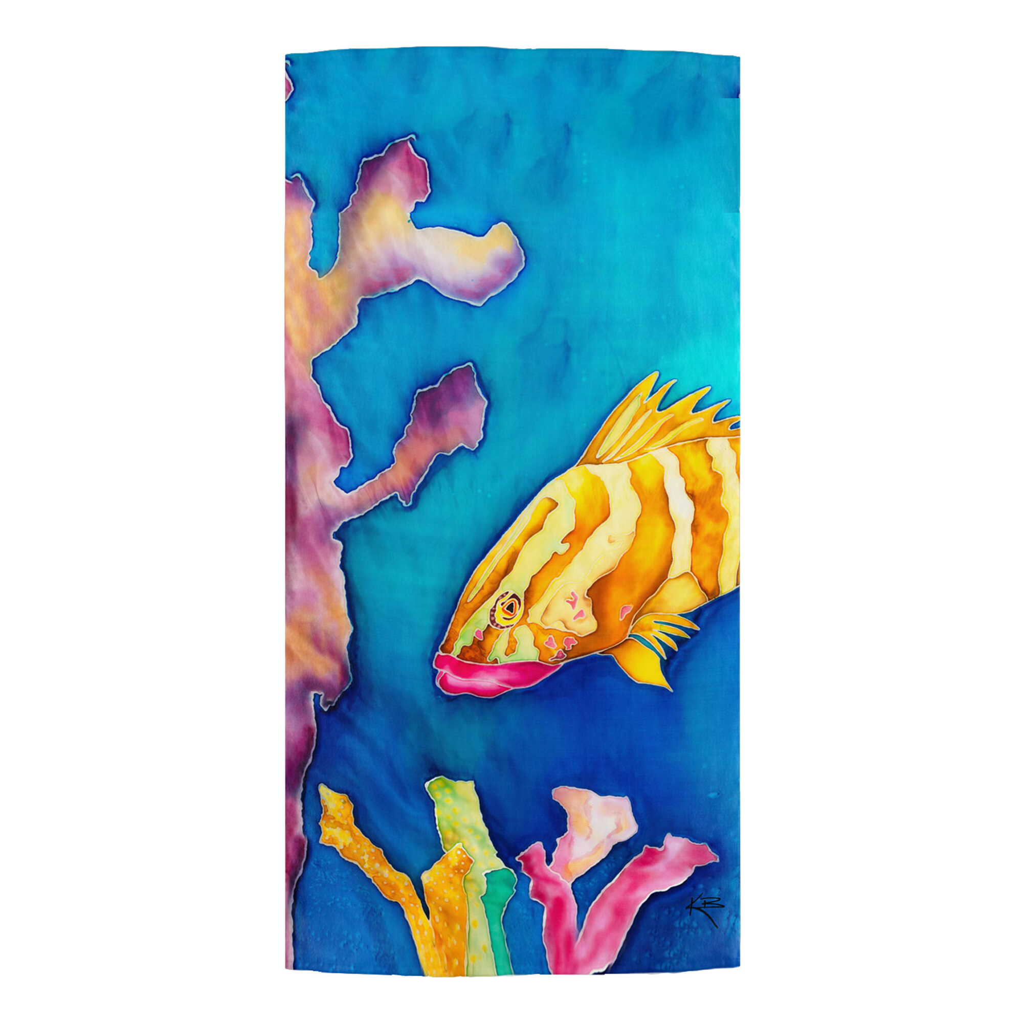 fish beach towel