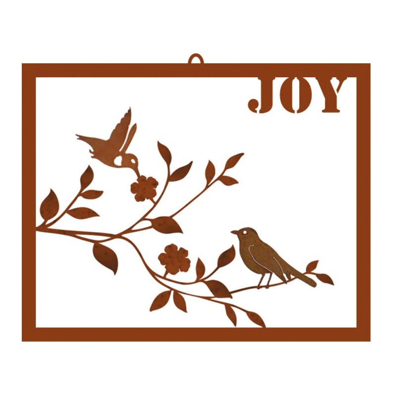 Rosalind Wheeler Mapleview Metal Robin Humbird On Branch Wayfair