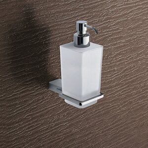 Kansas Wall Mount Glass Soap Dispenser