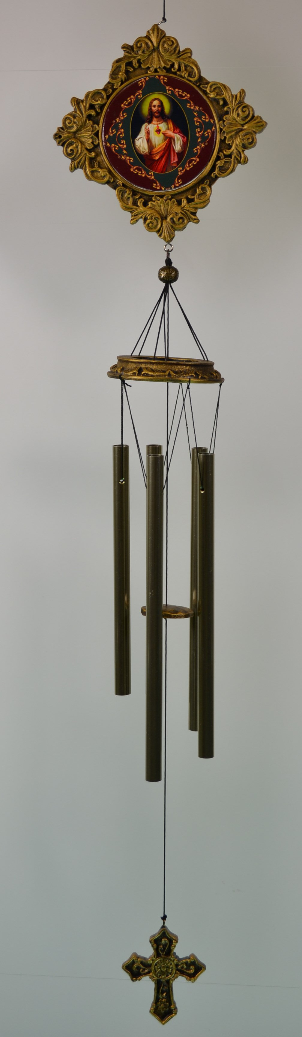 Fleur De Lis Living Hennigan Jesus Portrait Religious Wind Chime Wayfair