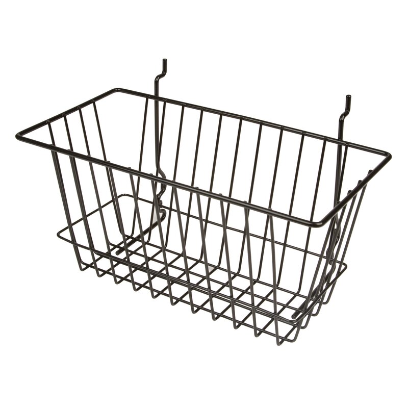 Econoco 6 Piece Multi Fit Basket for Pegboard, Slatwall and Gridwall ...