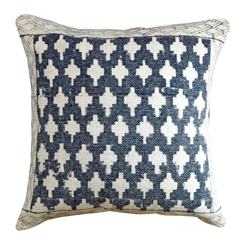 Yotreasure Cotton Feather Geometric Throw Pillow Wayfair