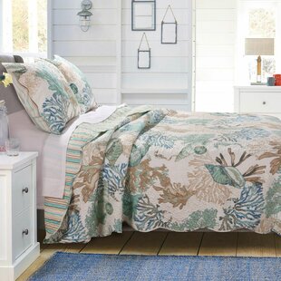 InterestPrint Sea Wave Beach Quilted Throw Blanket Soft Bedding Quilt for All Season 70x80