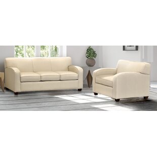 Made In Usa Kinga Cream Top Grain Leather Sofa Bed And Chair By Ebern Designs