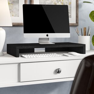 Monitor Stand Riser iMac Computer Printer 2 Pack Black Pc Auledio Anti-Slip Metal Desk Organizer Computer Stand for Laptop 