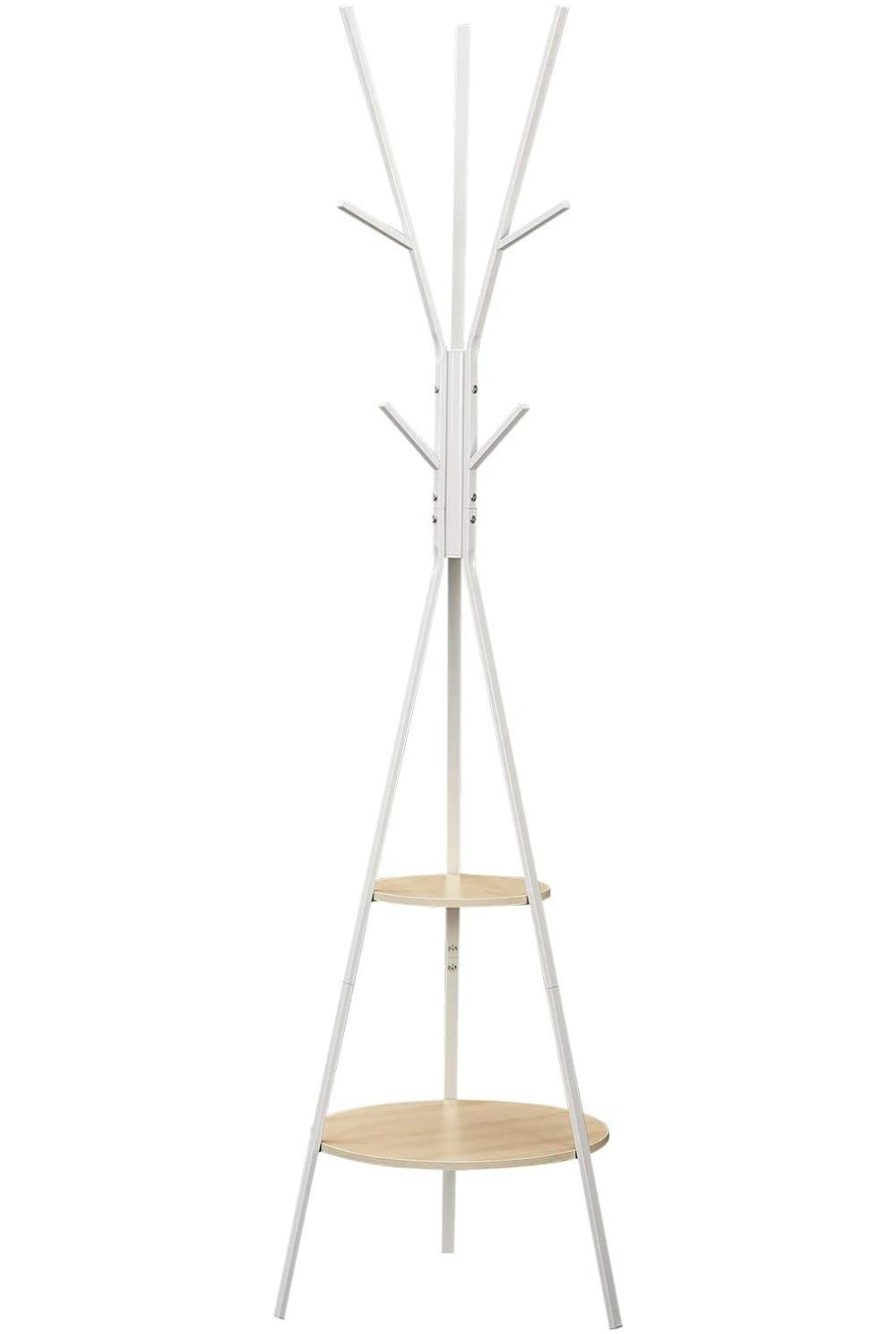 Ebern Designs Coat Rack Stand Coat Tree Hall Tree Free Standing With 2