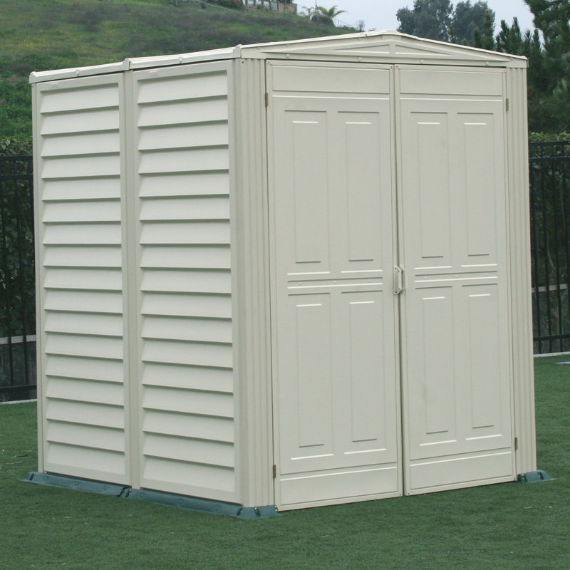 Garden Sheds Vinyl duramax yardmate vinyl shed 5 ft. 6 in. w x 5 ft. 6 in. d plastic Garden Sheds Vinyl duramax yardmate vinyl shed 5 ft. 6 in. w x 5 ft. 6 in. d plastic