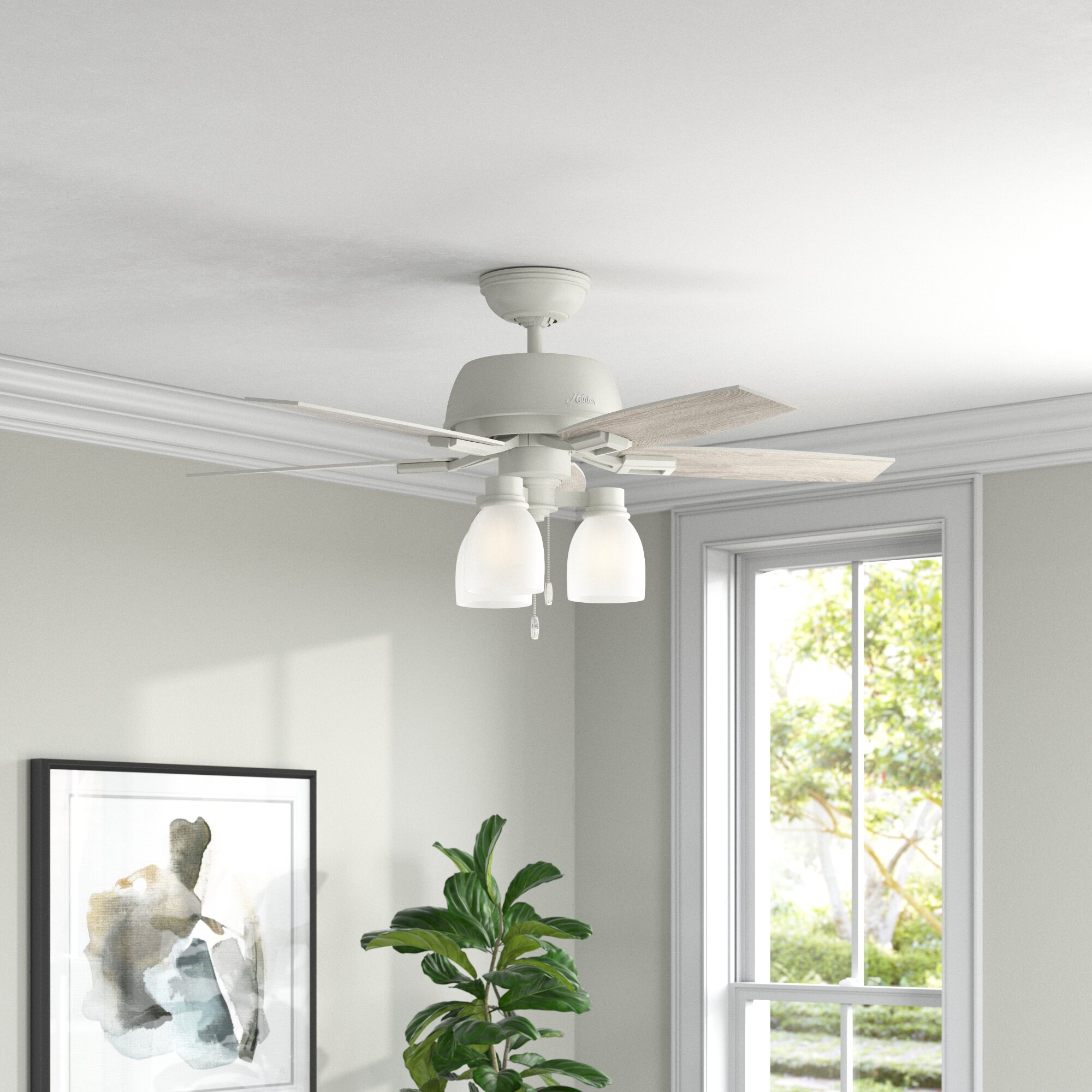 Hunter Fan Donegan 44'' Ceiling Fan with Light Kit  Reviews | Wayfair