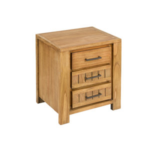 Nachttisch mit 3 Schubladen von Hazelwood Home